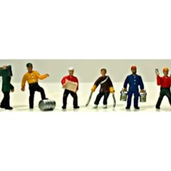 Trains*Model Power 5714 HO Work People Figures (Set of 6) - Model Train Junction: Quality Parts and Art Supplies