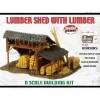 Trains*Model Power 1580 Lumber Shed w/Lumber Kit - Model Train Junction: Quality Parts and Art Supplies