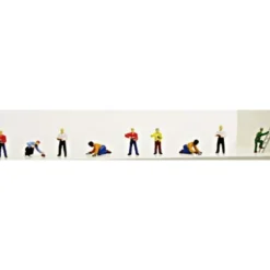Trains*Model Power 1368 Masons & Bricklayers Figures (Set of 9) - Model Train Junction: Quality Parts and Art Supplies