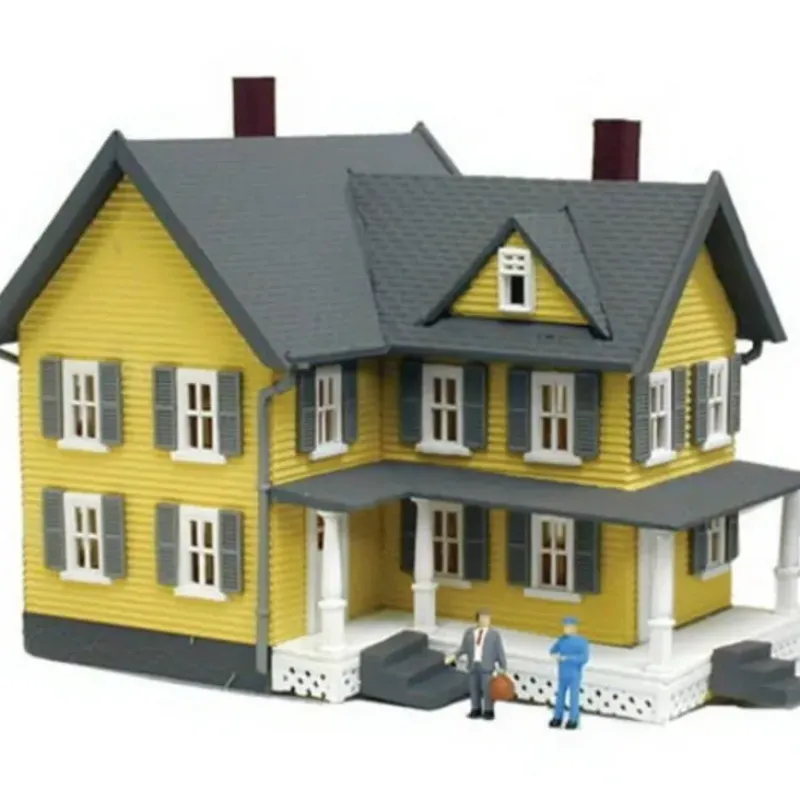Trains*Model Power 2557 N Assembled Grandma Moses' House Lighted - Model Train Junction: Quality Parts and Art Supplies