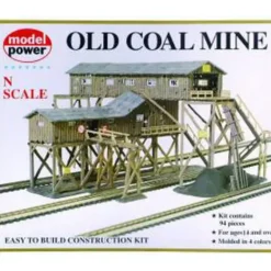 Trains*Model Power 1552 N Coal Mine Plastic Building Kit - Model Train Junction: Quality Parts and Art Supplies