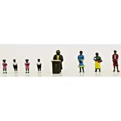 Trains*Model Power 1347 N Deacon & Pulpit & His Flock Figures (Set of 9) - Model Train Junction: Quality Parts and Art Supplies