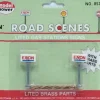 Trains*Model Power 8579 N Exxon Lighted Gas Station Sign (Pack of 2) - Model Train Junction: Quality Parts and Art Supplies
