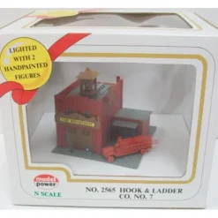 Trains*Model Power 2565 N Hook&Ladder Fire Dept. Building - Model Train Junction: Quality Parts and Art Supplies
