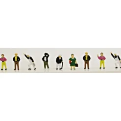Trains*Model Power 1344 N Pedestrian Figures (Set of 9) - Model Train Junction: Quality Parts and Art Supplies