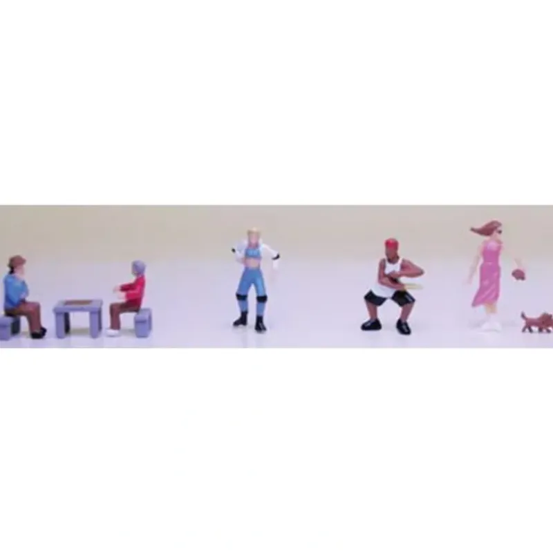 Trains*Model Power 1380 N People at the Park Figures (Set of 9) - Model Train Junction: Quality Parts and Art Supplies