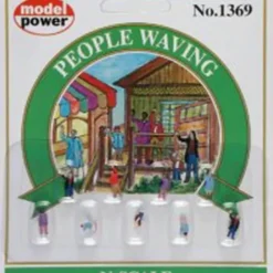 Trains*Model Power 1369 N People Waving Figures (Set of 5) - Model Train Junction: Quality Parts and Art Supplies