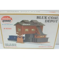 Trains*Model Power 1506 N Scale Blue Coal Depot Building Kit - Model Train Junction: Quality Parts and Art Supplies