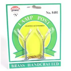 Trains*Model Power 8481 N Scale Brass Dual Highway Lights (Pack of 2) - Model Train Junction: Quality Parts and Art Supplies