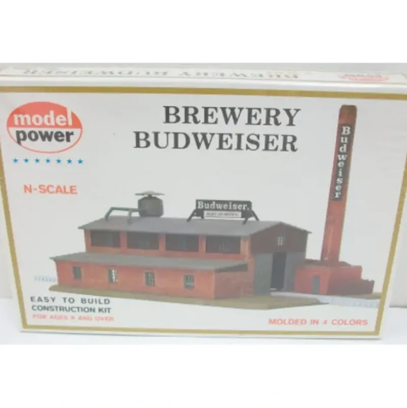 Trains*Model Power 1509 N Scale Budweiser Brewery Building Kit - Model Train Junction: Quality Parts and Art Supplies