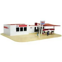 Trains*Model Power 1503 N Scale Exxon Service Station Kit - Model Train Junction: Quality Parts and Art Supplies