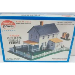 Trains*Model Power 1513 N Scale Farm House Building Kit - Model Train Junction: Quality Parts and Art Supplies