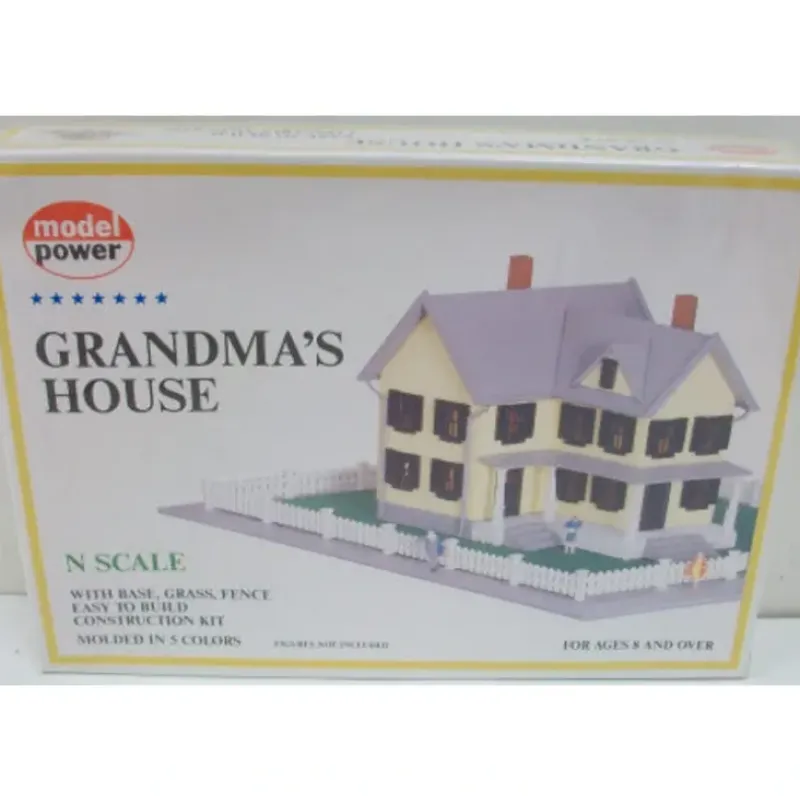 Trains*Model Power 1556 N Scale Grandma's House Kit - Model Train Junction: Quality Parts and Art Supplies