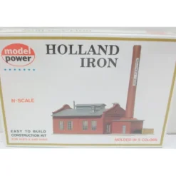 Trains*Model Power 1546 N Scale Holland Iron & Steel Building Kit - Model Train Junction: Quality Parts and Art Supplies