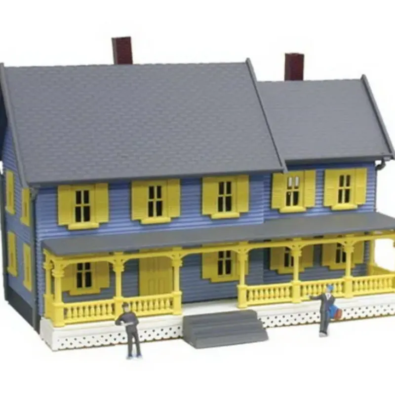 Trains*Model Power 2560 N Scale Jordan's House Buil Up Lighted W2 Hand Painted Figures - Model Train Junction: Quality Parts and Art Supplies