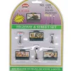 Trains*Model Power 1329 N Scale Lighted Highway & Street Set - Model Train Junction: Quality Parts and Art Supplies