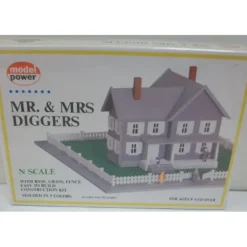 Trains*Model Power 1558 N Scale Mr & Mrs Diggers Country House Building Kit - Model Train Junction: Quality Parts and Art Supplies