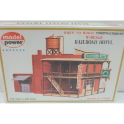 Trains*Model Power 1512 N Scale Railroad Hotel/Hotel De La Gare Building Kit - Model Train Junction: Quality Parts and Art Supplies