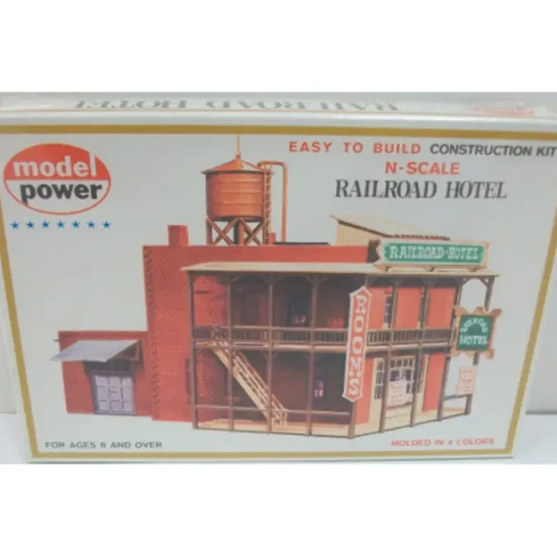 Trains*Model Power 1512 N Scale Railroad Hotel/Hotel De La Gare Building Kit - Model Train Junction: Quality Parts and Art Supplies
