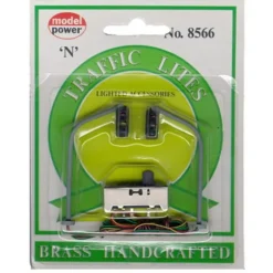 Trains*Model Power 8566 N Scale Right & Left Hand Traffic Lights - Model Train Junction: Quality Parts and Art Supplies