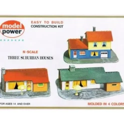 Trains*Model Power 1502 N Scale Suburban House 3-in-1 Building Kit - Model Train Junction: Quality Parts and Art Supplies