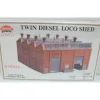 Trains*Model Power 1550 N Scale Twin Loco Shed Building Kit - Model Train Junction: Quality Parts and Art Supplies