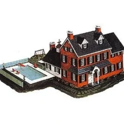 Trains*Model Power 1514 N Scale Two Story Building/Echelle Maison 2-Etages Building Kit - Model Train Junction: Quality Parts and Art Supplies
