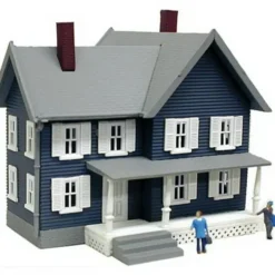 Trains*Model Power 2559 N Simpson's House Built Up Lighted W/2 Hand Painted Figures - Model Train Junction: Quality Parts and Art Supplies