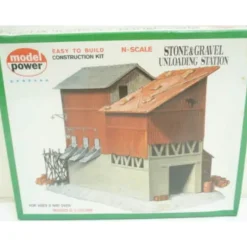 Trains*Model Power 1518 N Stone & Gravel Unloading Station Kit - Model Train Junction: Quality Parts and Art Supplies