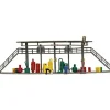 Trains*Model Power 2591 N Tank Filling Station Built Up - Model Train Junction: Quality Parts and Art Supplies