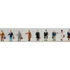 Trains*Model Power 1374 N Traveling Figures (Pack of 9) - Model Train Junction: Quality Parts and Art Supplies