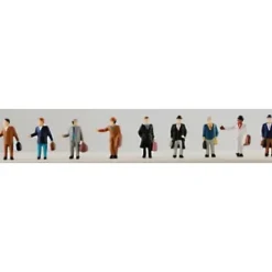 Trains*Model Power 1374 N Traveling Figures (Pack of 9) - Model Train Junction: Quality Parts and Art Supplies