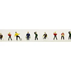 Trains*Model Power 1341 N Working People Figures (Set of 9) - Model Train Junction: Quality Parts and Art Supplies