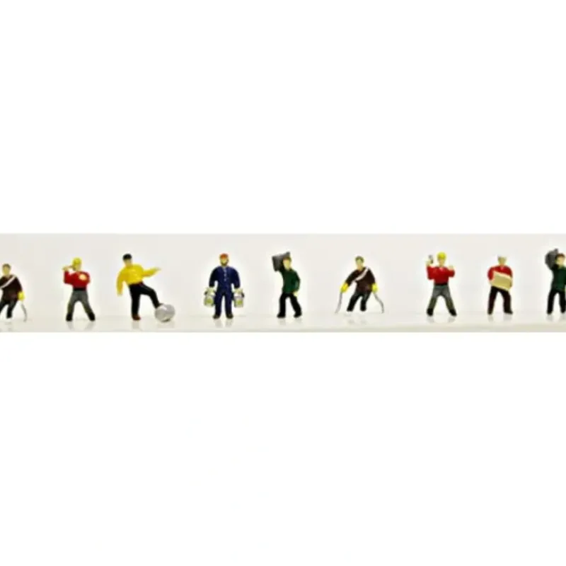 Trains*Model Power 1341 N Working People Figures (Set of 9) - Model Train Junction: Quality Parts and Art Supplies