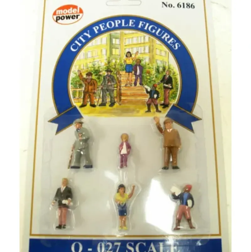 Trains*Model Power 6186 O and 027 Townspeople Figures (Set of 6) - Model Train Junction: Quality Parts and Art Supplies