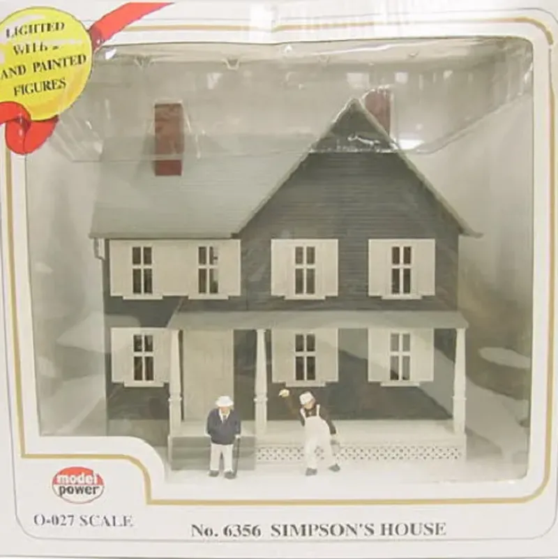 Trains*Model Power 6356 O Built-Up Simpsons House - Model Train Junction: Quality Parts and Art Supplies
