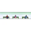 Trains*Model Power 6052 O Scale Sitting People With Benches (Set of 3) - Model Train Junction: Quality Parts and Art Supplies