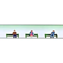 Trains*Model Power 6052 O Scale Sitting People With Benches (Set of 3) - Model Train Junction: Quality Parts and Art Supplies