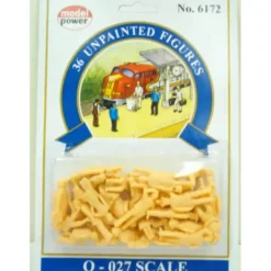Trains*Model Power 6172 O Scale Unpainted Figure (Set of 36) - Model Train Junction: Quality Parts and Art Supplies