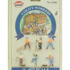 Trains*Model Power 6180 O Scale Utility Workers Figure (Set of 6) - Model Train Junction: Quality Parts and Art Supplies