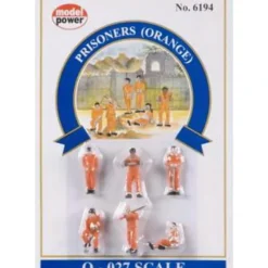 Trains*Model Power 6194 Prisoners in Orange Figures (Set of 6) - Model Train Junction: Quality Parts and Art Supplies