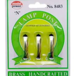 Trains*Model Power 8483 Set of 3 Frosted Boulevard Lamps - Model Train Junction: Quality Parts and Art Supplies