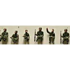 Trains*Model Power 5694 Sitting Soldier Figures (Set of 6) - Model Train Junction: Quality Parts and Art Supplies