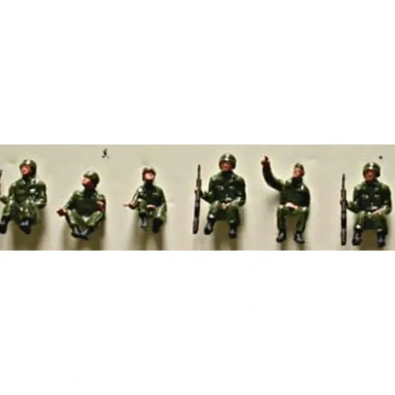Trains*Model Power 5694 Sitting Soldier Figures (Set of 6) - Model Train Junction: Quality Parts and Art Supplies