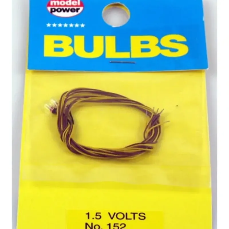 Trains*Model Power 152 1.5Volt Grain of Rice Clear Bulbs (Pack of 3) - Model Train Junction: Quality Parts and Art Supplies