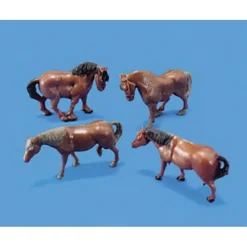 Trains*Modelscene 5105 HO HORSES & PONIES - Model Train Junction: Quality Parts and Art Supplies