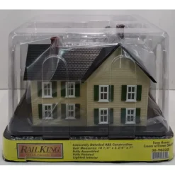 Trains*MTH 30-90332 #6 Farm House Cream w/Green Shutters - Model Train Junction: Quality Parts and Art Supplies
