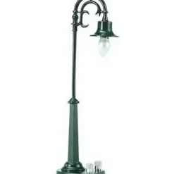 Trains*MTH 30-11002 #58 O Scale Dark Green Die-Cast Single Arc Lamp Set - Model Train Junction: Quality Parts and Art Supplies