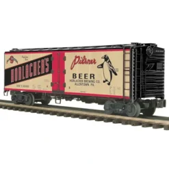 Trains*MTH 20-94237 40' STEEL SIDED REEFER CAR HORLACHER'S BREWING CO. - Model Train Junction: Quality Parts and Art Supplies