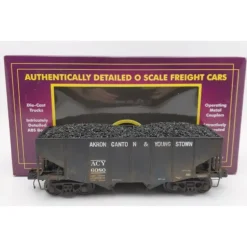 Trains*MTH 20-97205 AC&Y 2-Bay Fish Belly Hopper #6080 EX/Box - Model Train Junction: Quality Parts and Art Supplies